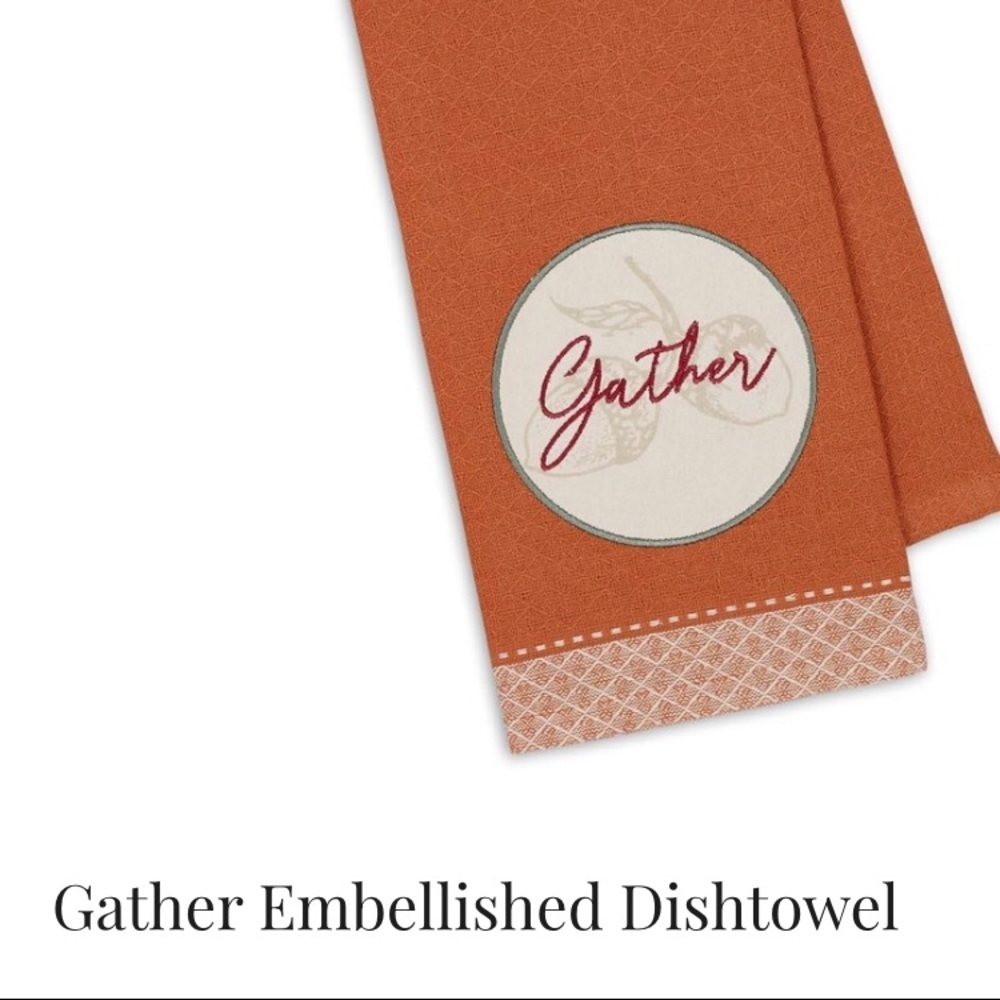 Embellished dish towel